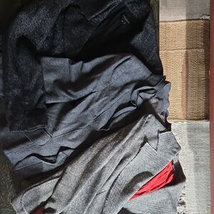 Set Of 3 Gray and Black Blazers